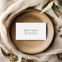 Tarjeta de Registro Sencillo de Regalos 