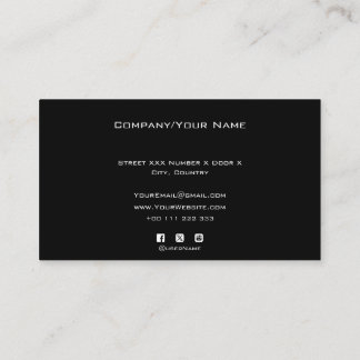Tarjeta De Visita Add your custom logo circle prof Business Card