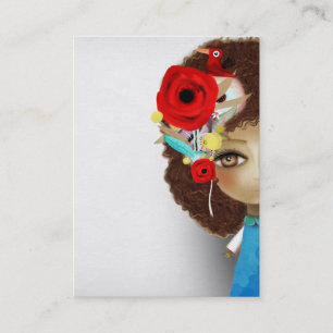 Tarjeta de visita de señora Beautiful Eye Hair Business Card