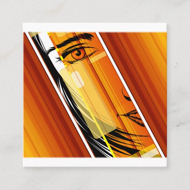 Tarjeta de visita square business card (Front)