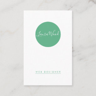 Tarjeta de visita Vertical Circle Business Card