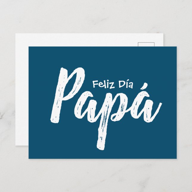 Tarjeta postal - Feliz Día Papá Postcard (Front/Back)