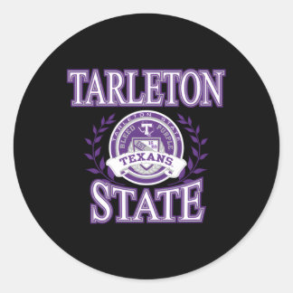 Tarleton State Texans Laurels Classic Round Sticker