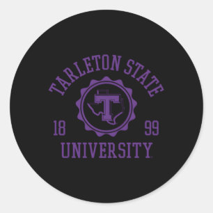 Tarleton State Texans Stamp 1899 Classic Round Sticker