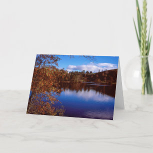 Tarn Hows on an Autumn day Cumbria Enland Thank You Card
