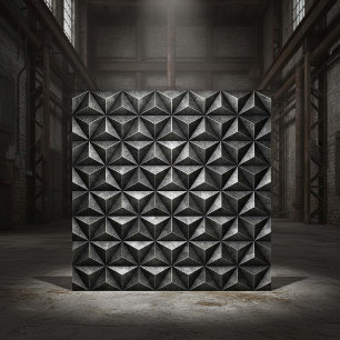 Tarnished Steel Industrial Geometric #18 ID1227 Tile