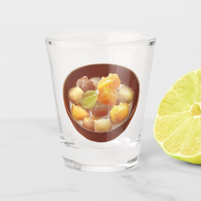 Taro Ball Delight | Taiwanese Dessert Shot Glass (Front)