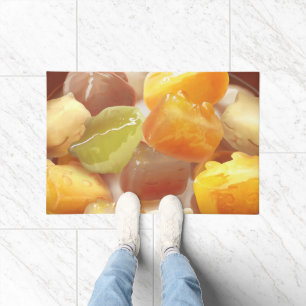 Taro Ball Dessert Illustration Doormat