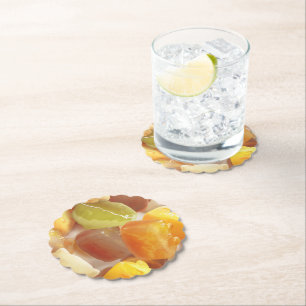 Taro Ball Dessert Illustration Paper Coaster