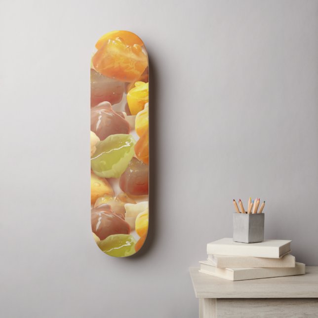 Taro Ball Dessert Illustration Skateboard (Wall Art)