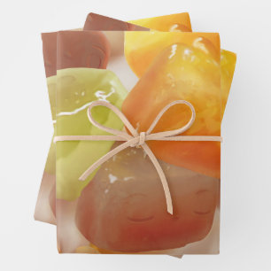 Taro Ball Dessert Illustration Wrapping Paper Sheet