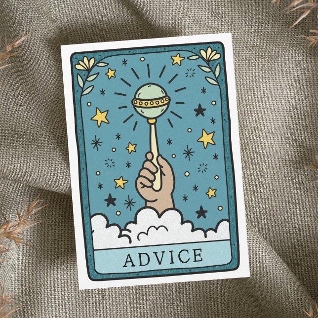 Tarot Baby Shower Advice and Wishes Activity Card (Creator Uploaded)