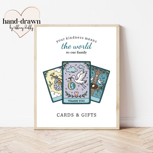 Tarot Baby Shower Frameable Gift Table Sign (Creator Uploaded)