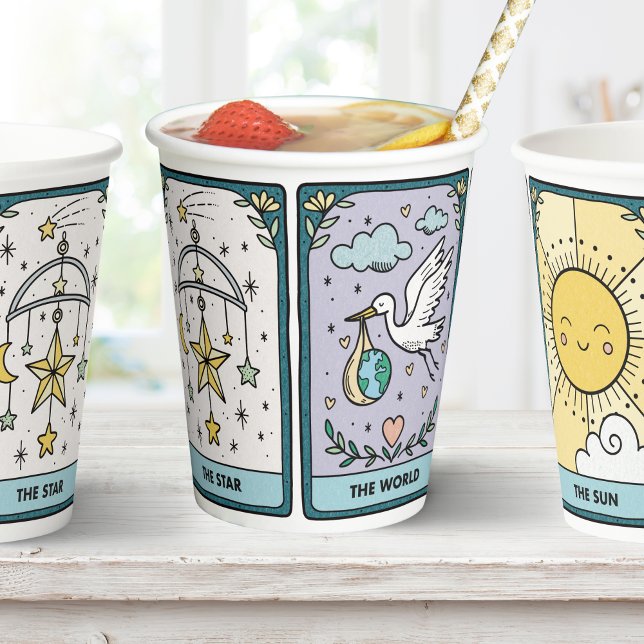 Tarot Baby Shower Party Paper Cups (Creator Uploaded)