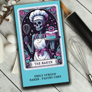 Tarot Baker Pastry Chef Dessert Caterer Business Card