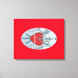 Tarot Card 3 Swords Thunder_Cove Canvas Print