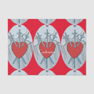 Tarot Card 3 Swords Thunder_Cove  Tissue Paper