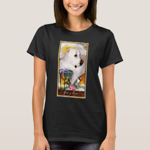 Tarot Card Ace of Cups And Dog Cosmic Graphic Dogs T-Shirt