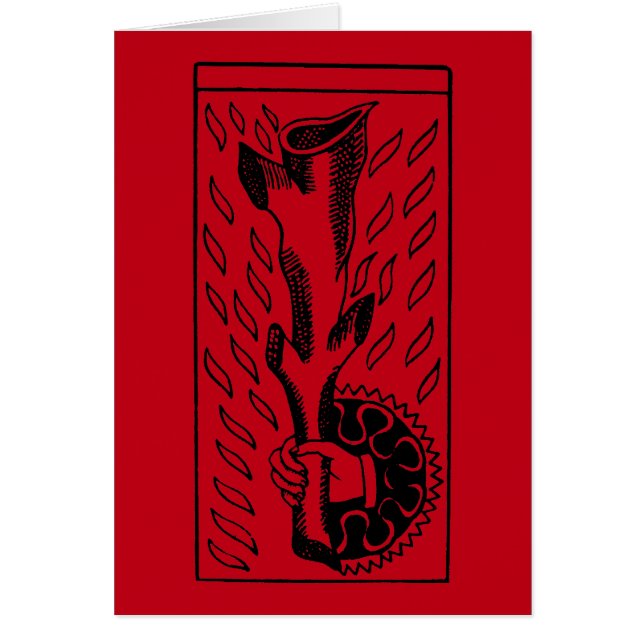 Tarot Card: Ace Of Rods (Front)