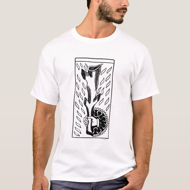 Tarot Card: Ace Of Rods T-Shirt (Front)