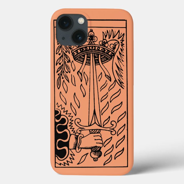 Tarot Card: Ace Of Swords Case-Mate iPhone Case (Back)