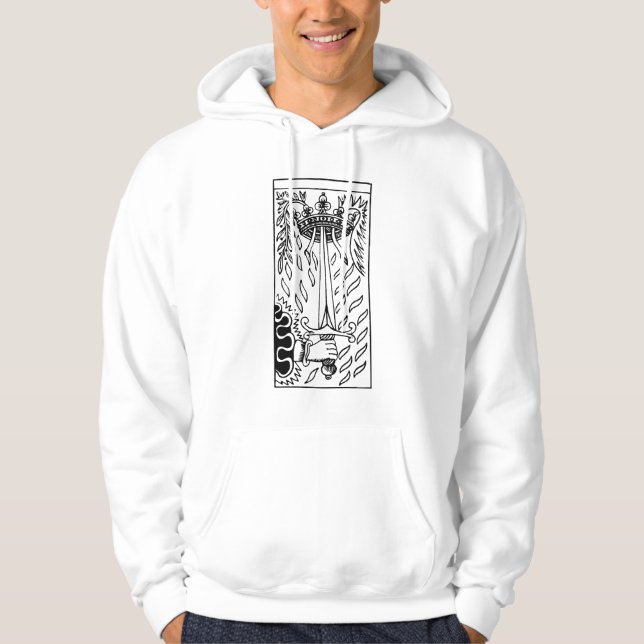 Tarot Card: Ace Of Swords Hoodie (Front)