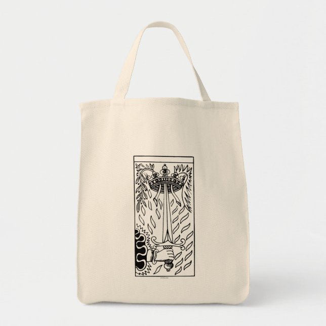 Tarot Card: Ace Of Swords Tote Bag (Front)