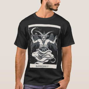 Tarot Card Baphomet Satan Occult Gothic Goth Occul T-Shirt