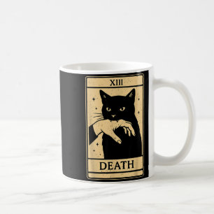 Tarot Card Black Cat Occult Witchy Black Cat Tarot Coffee Mug