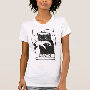Tarot Card Black Cat Shirt – Tarot Death Tee, Witc