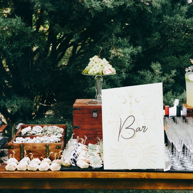 Tarot Card | Bridal Wedding | Neutral Bar Pedestal Sign (Creator Uploaded)