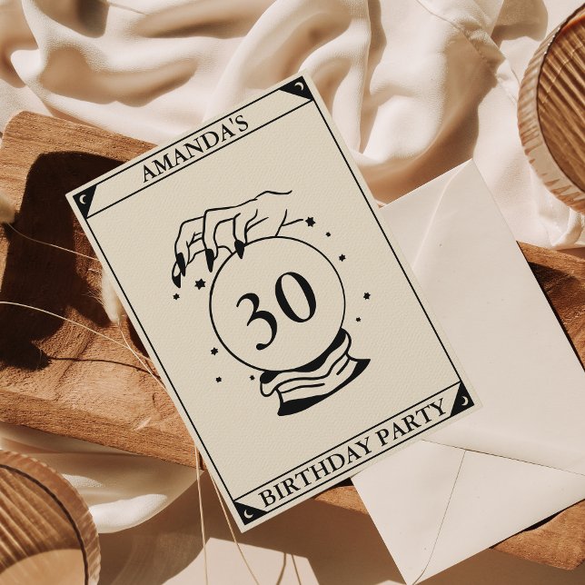 Tarot Card Celestial Any Birthday Invitation (Creator Uploaded)