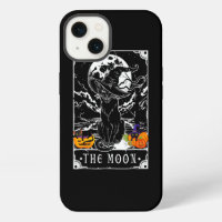 Tarot Card Crescent Moon And Black Cat Witch Hat H