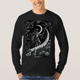 Tarot Card Death Grim Reaper Occult Gothic Witch T-Shirt