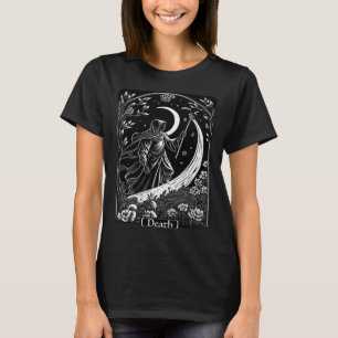 Tarot Card Death Grim Reaper Occult Gothic Witch T-Shirt