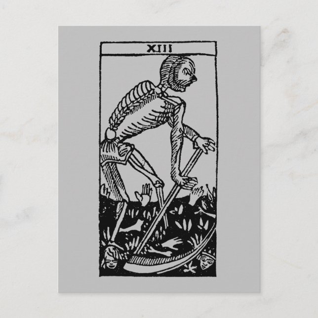 Tarot Card: Death Postcard (Front)