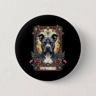 Tarot Card Doberman El Dark Fantasy Game Satanic 6 Cm Round Badge