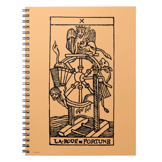 Tarot Card: Fortune Spiral Notebook (Front)