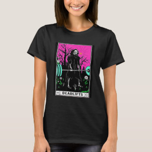 Tarot Card Gym Deadlifts Workout Occult Reading Re T-Shirt
