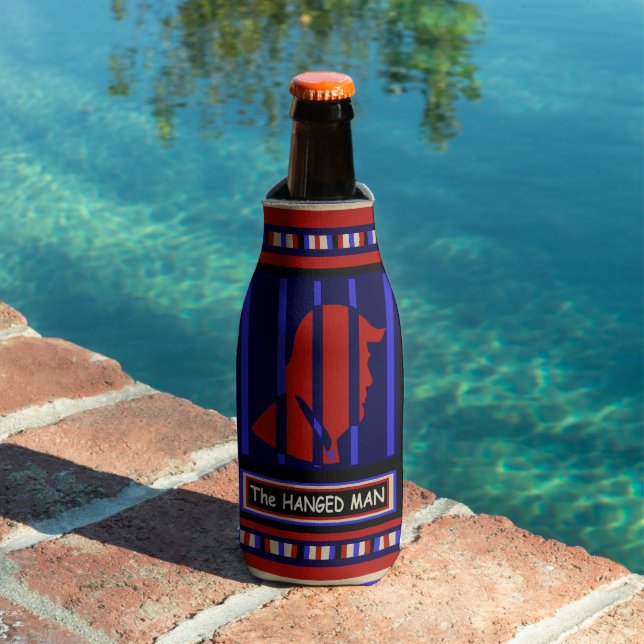 Tarot Card - HANGED MAN - Can Cooler (In Situ Pool)