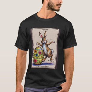 Tarot Card Happy Easter Bunny Spring Easter Egg Ea T-Shirt