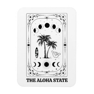 Tarot Card Hawaii Aloha State Celestial Souvenir Magnet