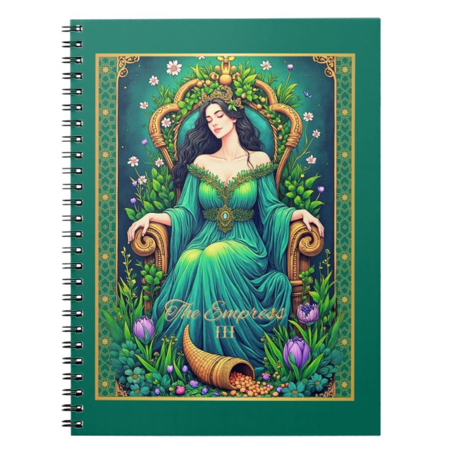 Tarot Card Illustration, The Empress Notebook (Front)