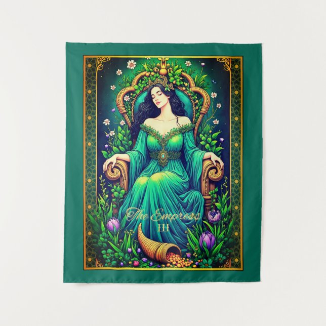 Tarot Card Illustration, The Empress Tapestry (Front)