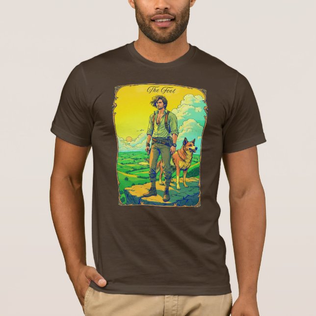 Tarot Card Illustration, The Fool T-Shirt (Front)