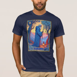 Tarot Card Illustration, The Hermit T-Shirt