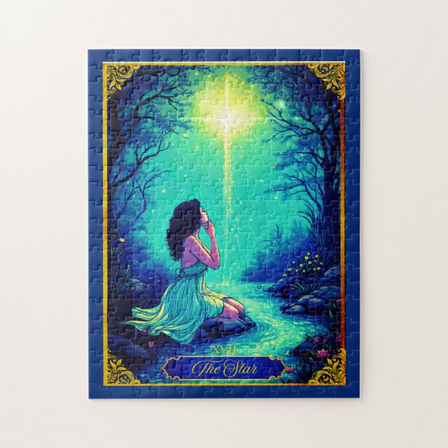 Tarot Card Illustration, The Star Jigsaw Puzzle (Vertical)