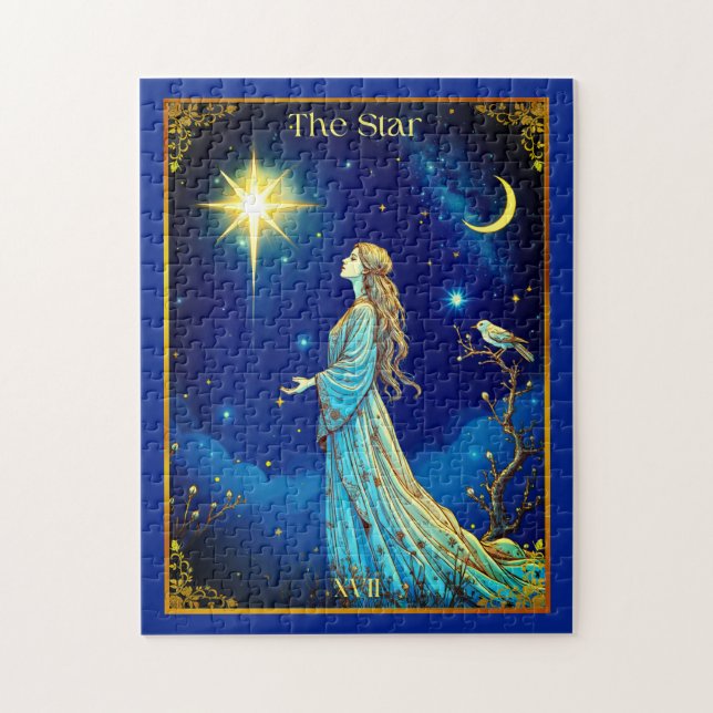 Tarot Card Illustration, The Star Jigsaw Puzzle (Vertical)
