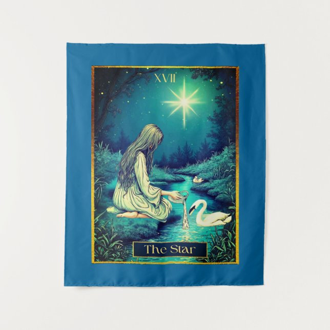 Tarot Card Illustration, The Star Tapestry (Front)