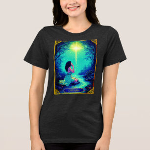 Tarot Card Illustration, The Star Tri-Blend Shirt